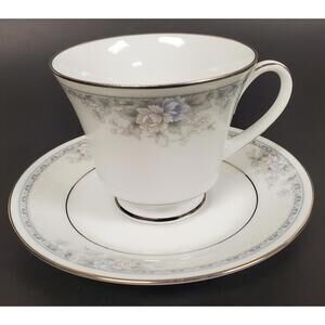 Vintage Noritake Legendary Silk Garland 3792 Bone China Tea Cup and Saucer